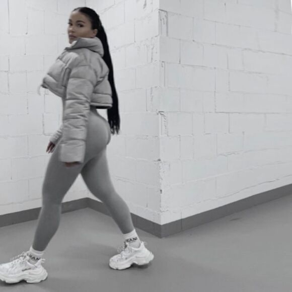 Zara Anorak Gray Puffer Water Repellent Cropped Size XS - Picture 3 of 9